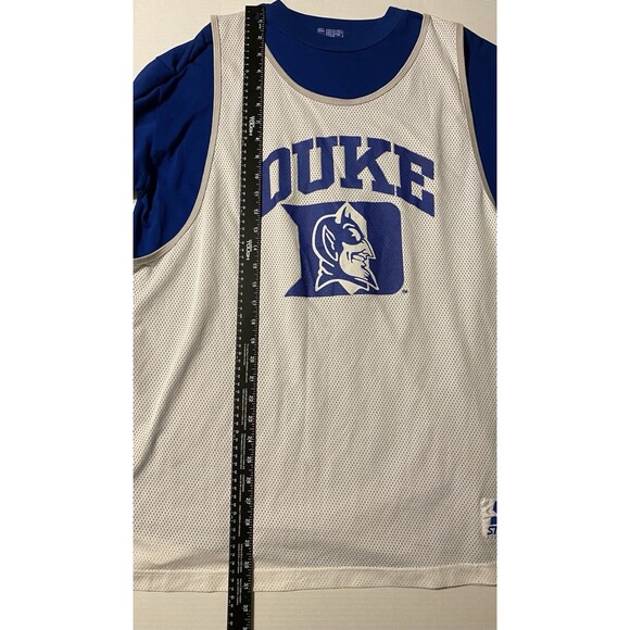 Vintage RARE STARTER 90s DUKE Blue Devils Mens Jersey T-Shirt NCAA Korea Large - Picture 5 of 16